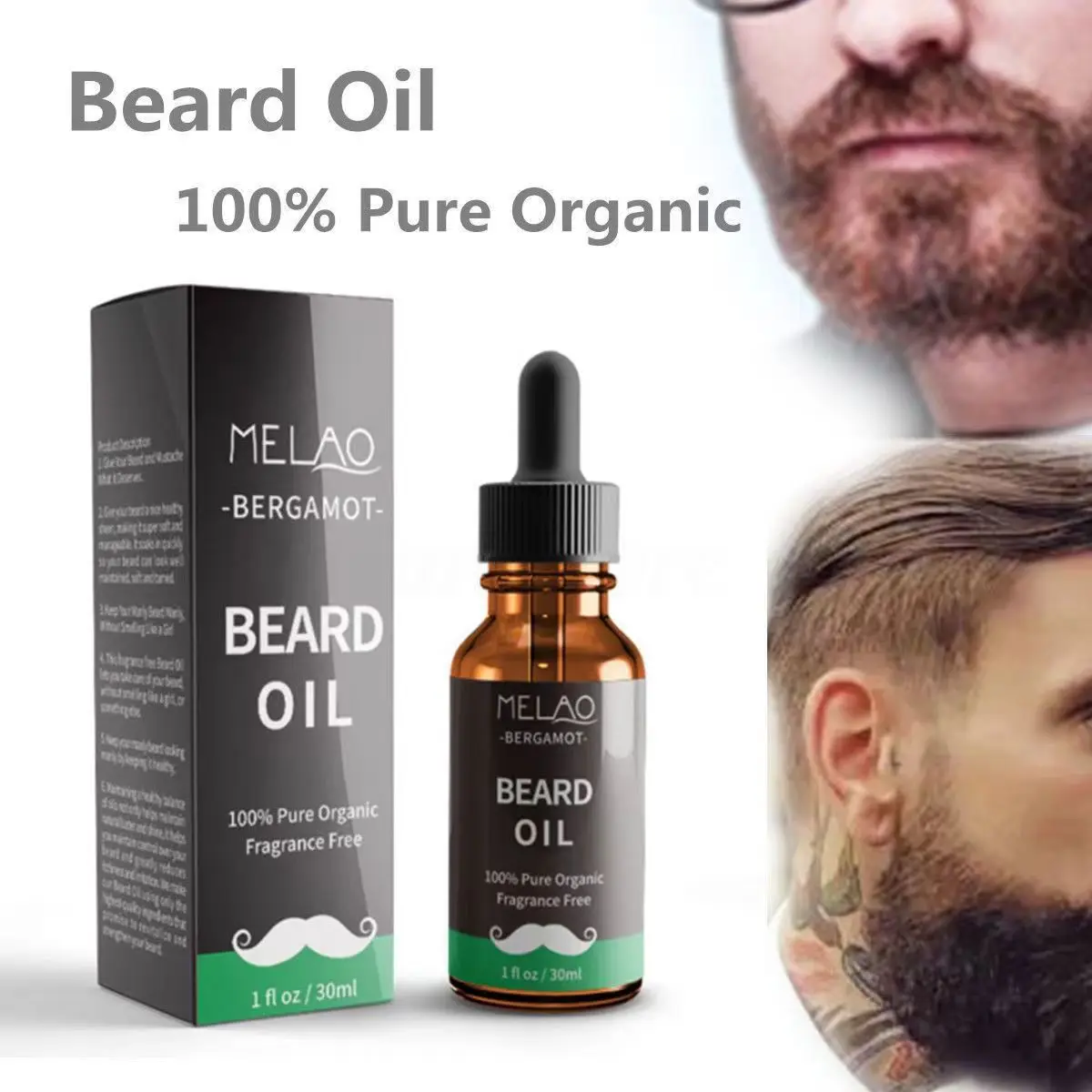 30ml Facial Hair Growth Beard Growth Essential Oil Man Beard Modifier Product Improves Frizz Fast Powerful Hair Growth Liquid