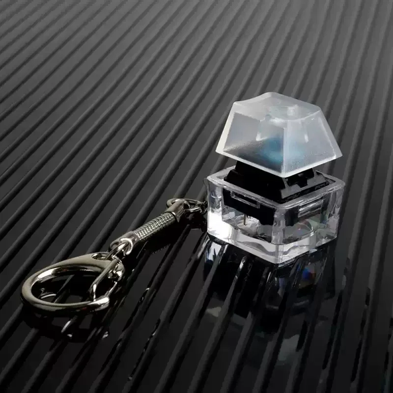 Stress reducing toy, mechanical keyboard, axis tester, keychain, fingertip press, colorful illuminated pendant