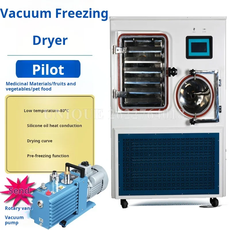 Industrial Freeze Dryer Stainless Steel Automatic Vacuum Food Lyophilizer Cordyceps Bioprotein in-Situ Freeze Drying Equipment