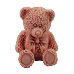 Cute Bear Silicone Soap Mold Sugarcraft Cake Chocolate Mold Gum Paste Candle Moulds Fondant Cake Decorating Tools