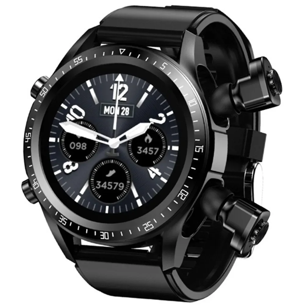 

Smart Watch 2 in 1 Earbuds HIFI Stereo Wireless Bluetooth Call Headset Blood Oxygen Pressure Tracker Smartwatch Sports Wristband