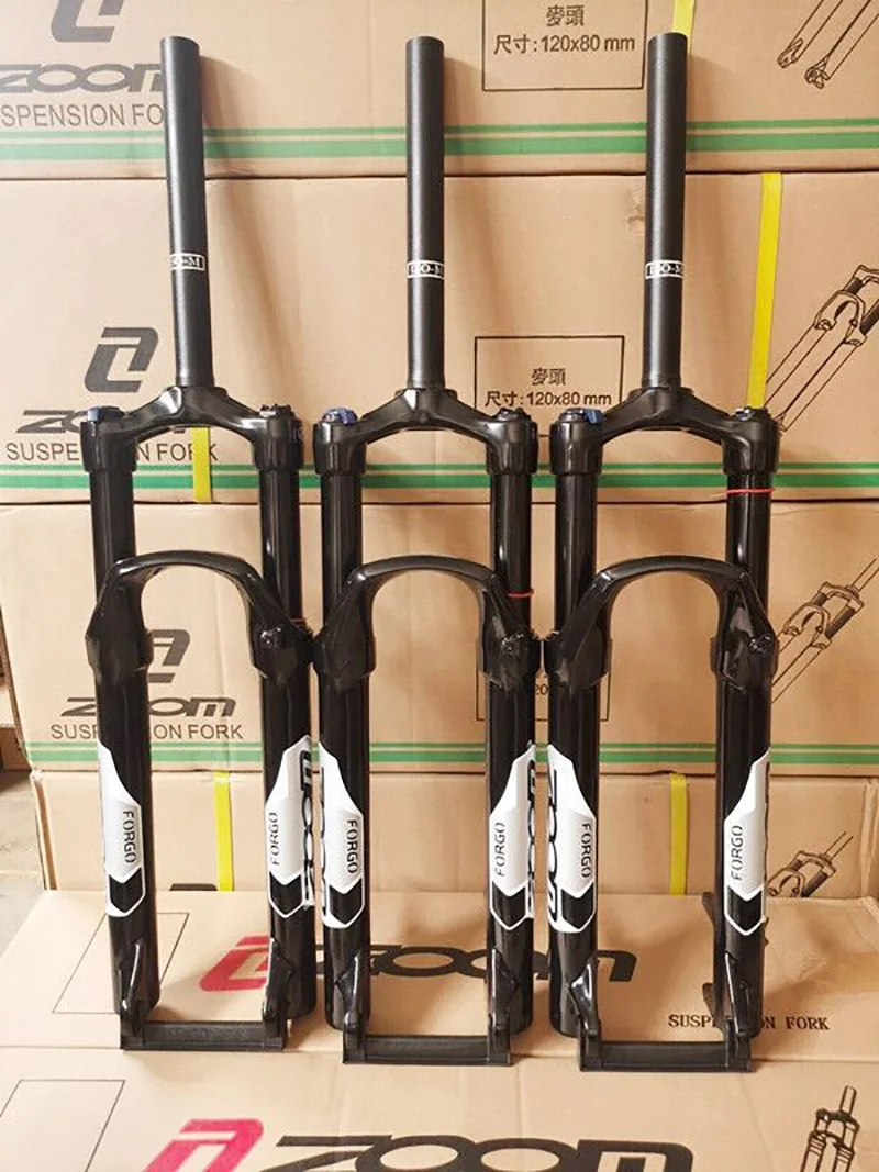 

Zoom Air Fork with Locking Front Fork, Black Suspension Fork, MTB Shock, 26, 27.5, 29 Inch
