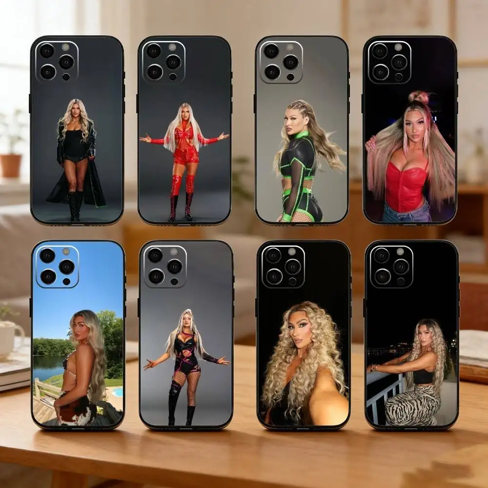 

I-Izzi D-Dame Phone Case For iPhone17,16,15,14,13,12 Plus,Max Soft Silicone Black Cover