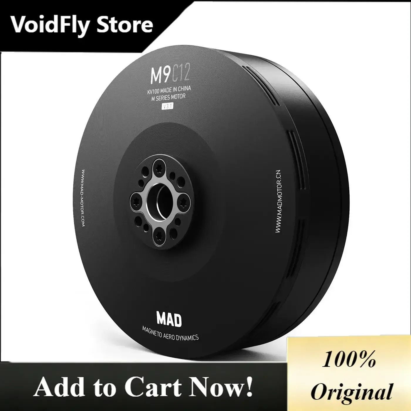 CarrySimpleComponents M9C12 IPE V3.1 Reliable Brushless Motor For Heavy Hexacopters, Octocopters, And Dr-ones Used In Applicatio