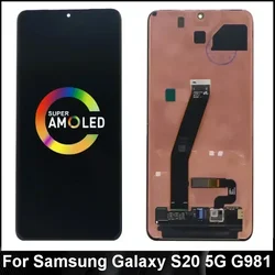 6.2 ''Super AMOLED G981 LCD per Samsung Galaxy S20 5G SM-G981B/DS G981F Touch Screen Digitizer Assembly s20 SM-G980F Display