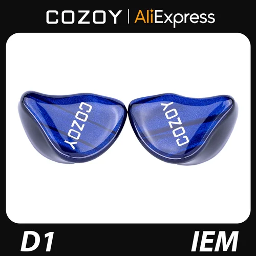 Imagen 1 del producto COZOY D1 IEM 10 mm Diafragma de grafeno Circuito magnético dual Auriculares intrauditivos dinámicos con cable de doble cavidad