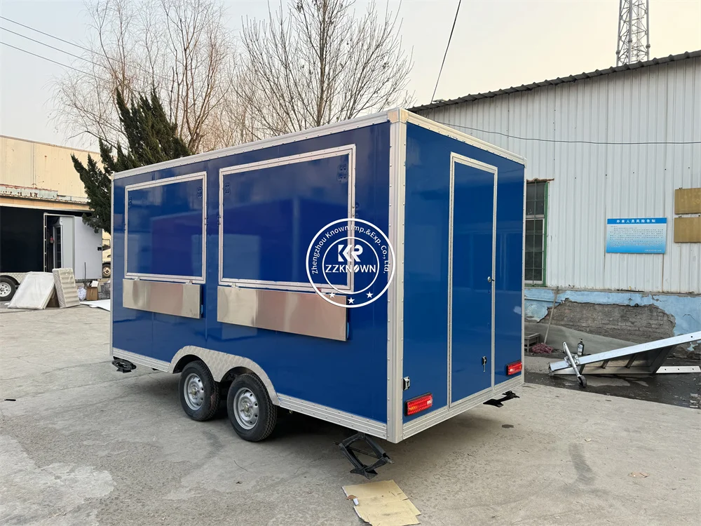 Remolque de comida para barbacoa, carrito de aperitivos para helados, barbacoa, hamburguesa, Pizza, personalizado, remolque móvil para café, camión de comida