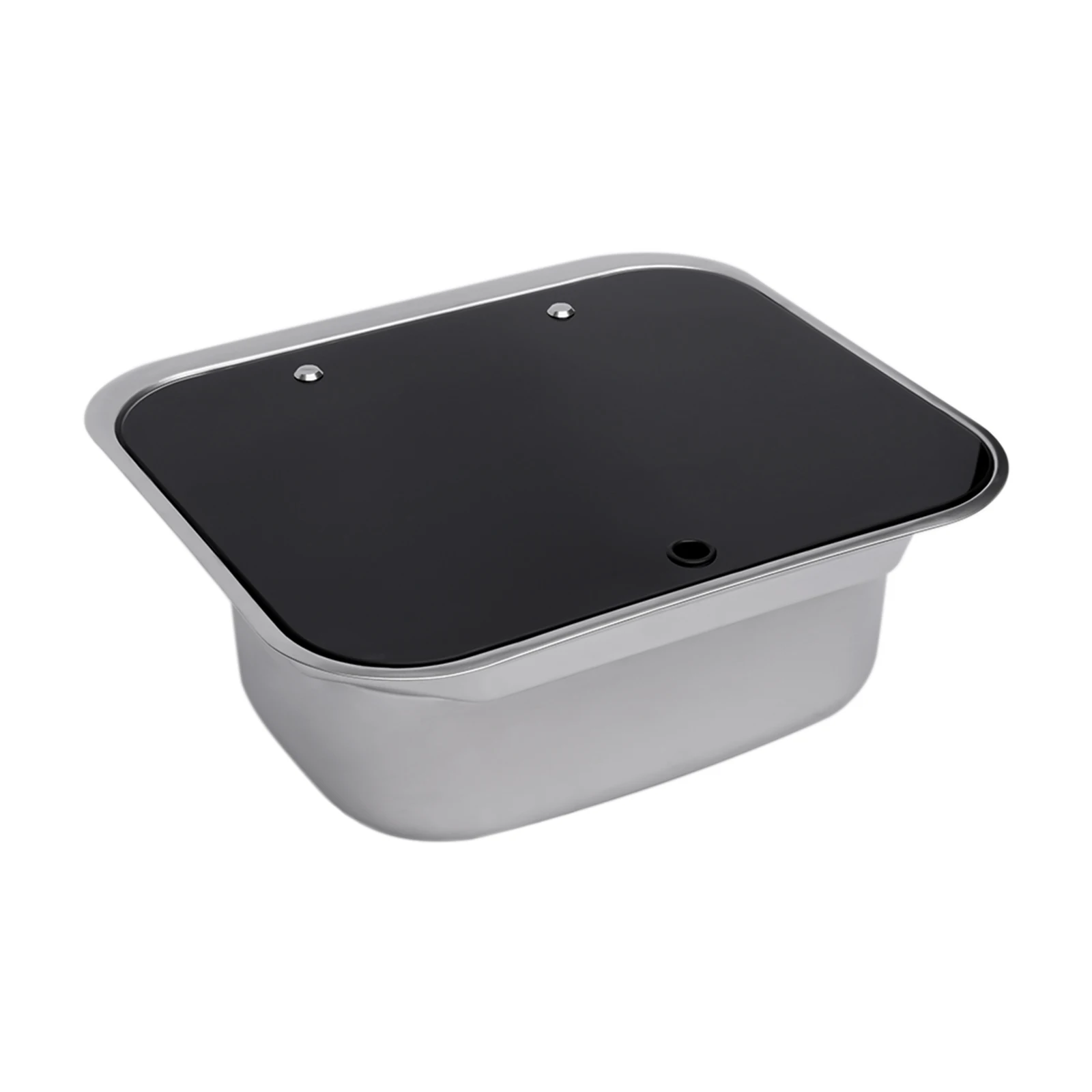 304 스테인리스 스틸 RV 싱크대, 수도꼭지 포함, 온수 및 냉수 파이프와 하수관, 단일 볼 싱크대 손 세척용 싱크대 RV용