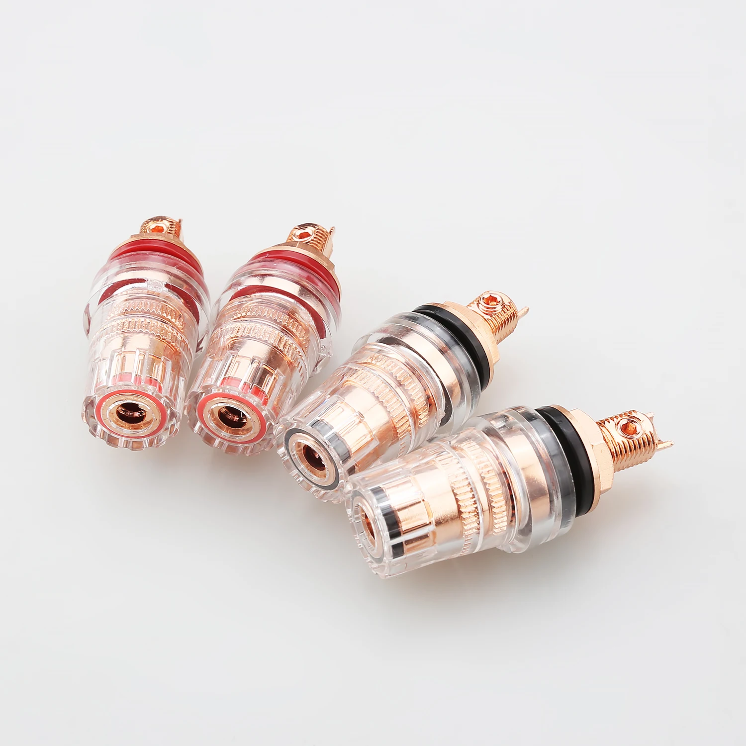 High Quality Audiocrast 99.9998% Purity Copper Binding Posts Speaker Connectors Pure Copper Binding Post Speaker Panel