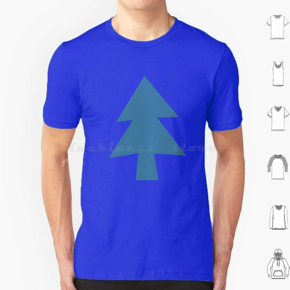 Mystery Pines Tree T Shirt 6xl Cotton Cool Tee Mystery Dipper Shack