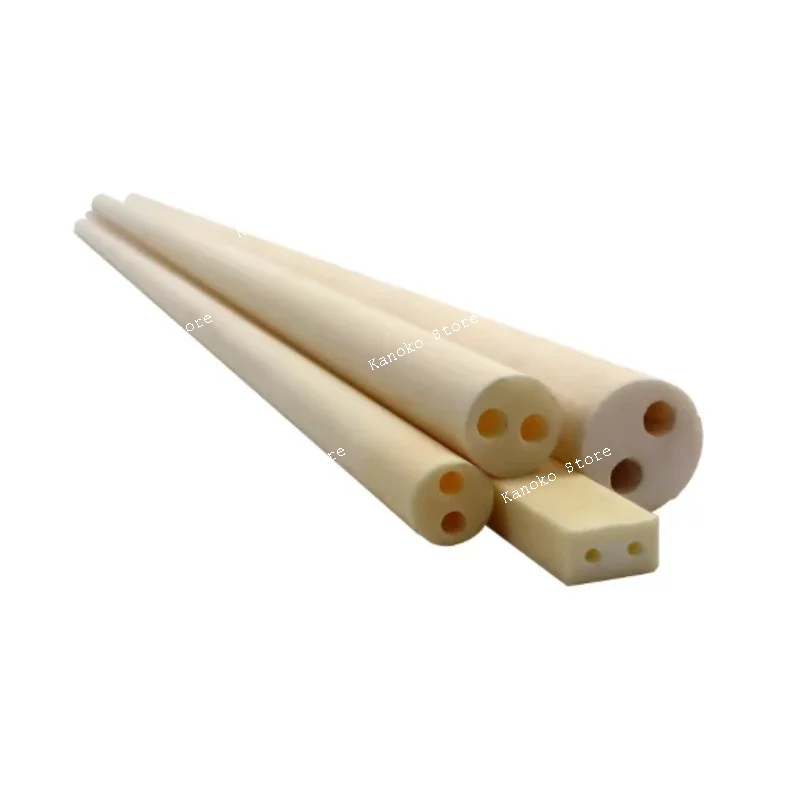 

250mm double hole alumina ceramic tube for acid and alkali resistance