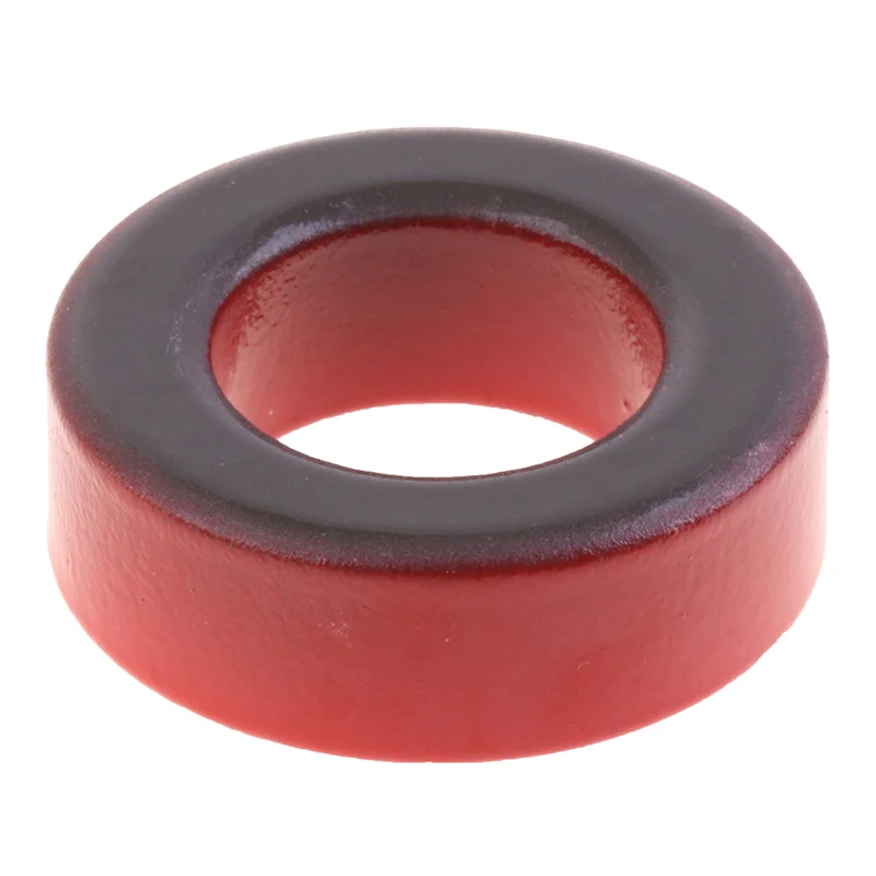 Toroïde de ferrite de fer T130-2 33*20*11mm pour la faible perméabilité rouge d'anneau de poudre de fer d'inducteurs