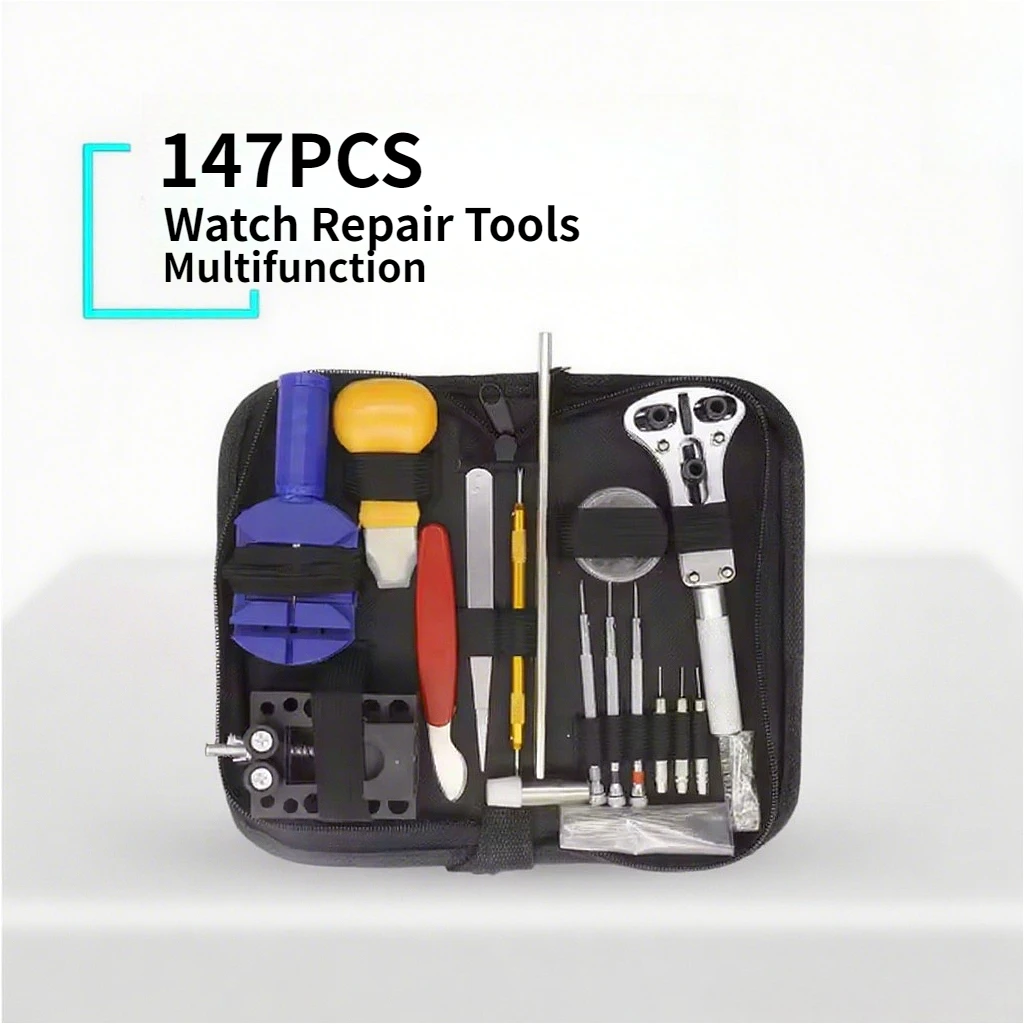 

Watch Repair Tool Watch Repair Kit 147-Piece Tool Set Watch Strap Opener Watch Repair Combination