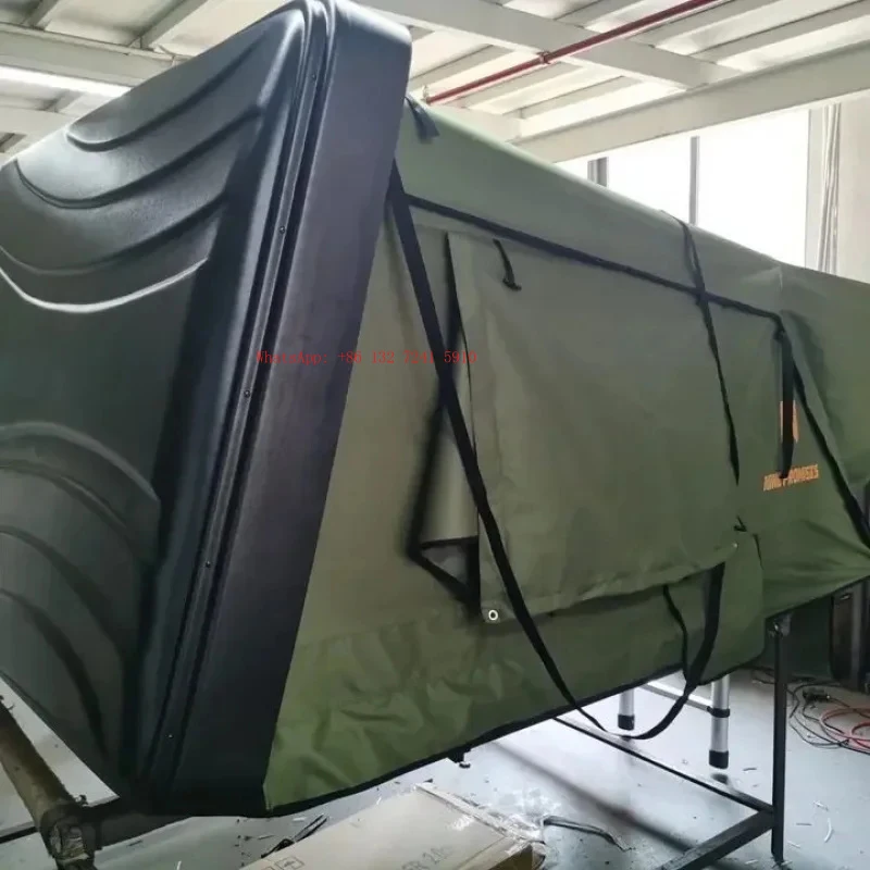 Hongsheng Factory Direct Sales: Four-Person Aluminum Alloy Side-Opening Large-Capacity Hard-Shell Car Roof Tent