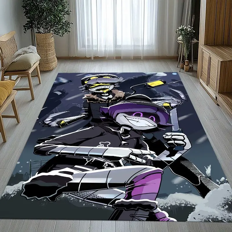 Murder Drones Uzi N Cyn Cartoon Soft Non-Slip Large Area Rug for Living Room,Bedroom Playroom Carpet Mat for Sofa,Home Decor