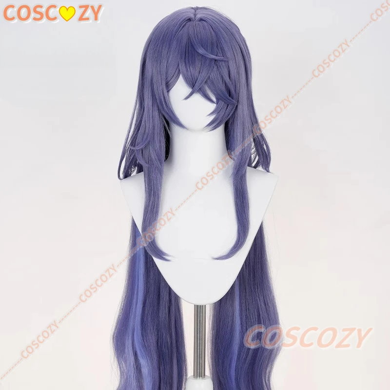 Jeu Genshin Impact Lauma Cosplay perruque longue bleu-gris résistant à la chaleur synthèse cheveux Halloween carnaval fête pour femmes hommes accessoires