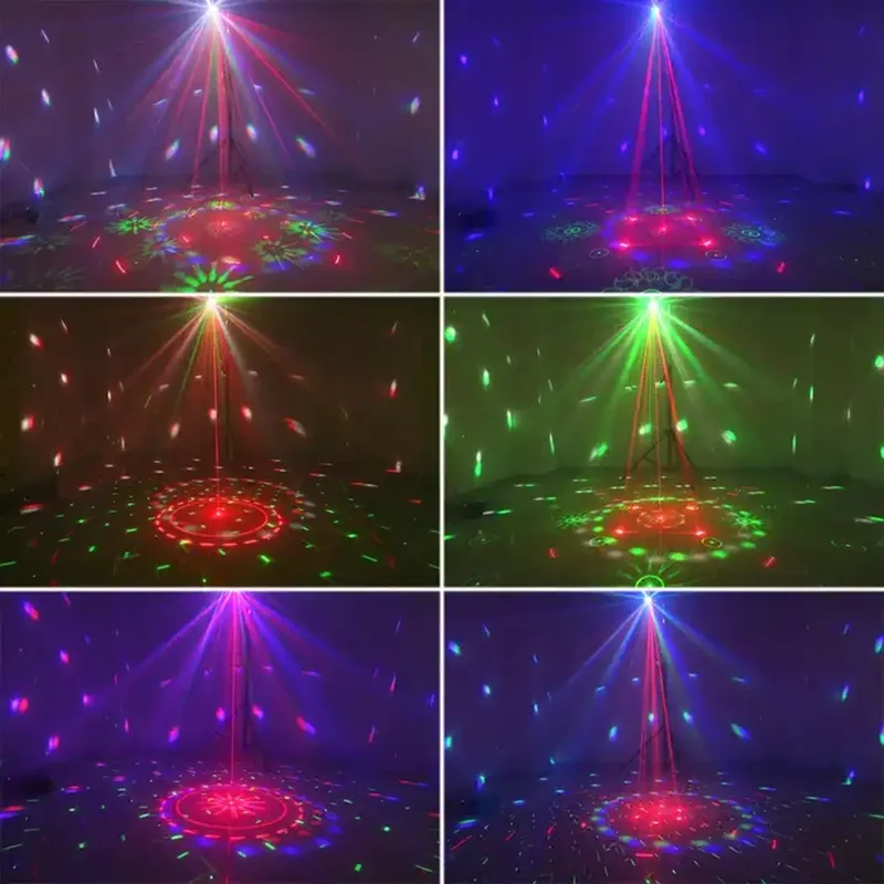 Imagem -05 - Caleidoscópio-magia Led Strobe Light Disco Effect Laser Light Full Sky Star Flash Bar de Luz Colorida Lavagem 4in 1