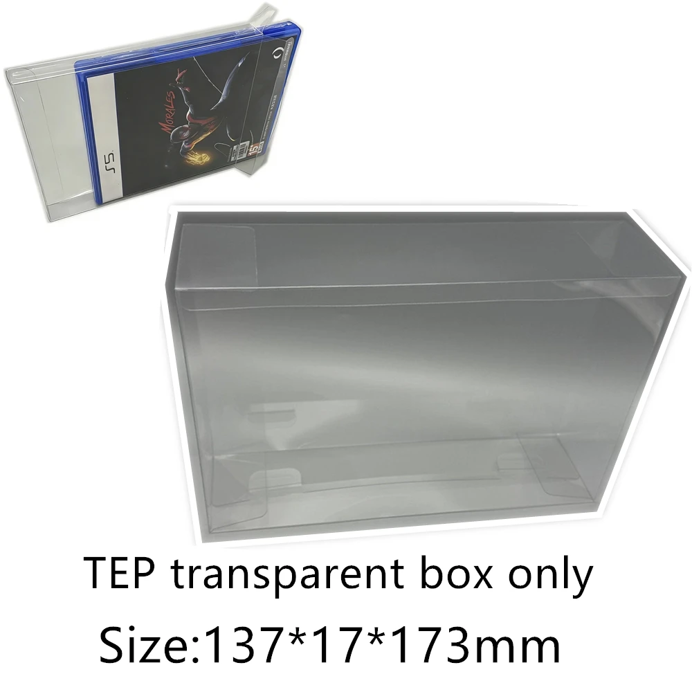 Collection Display Box For PS5/Sony PlayStation 5 Game Storage Transparent Boxes TEP Shell Clear Collect Case