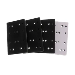 4Pcs Soft Foam Sanding Pads Interface Pad 16Holes ,80 x 133mm Hook and Loop Sponge Cushion Backing Pad for RS400 LS130 Sander