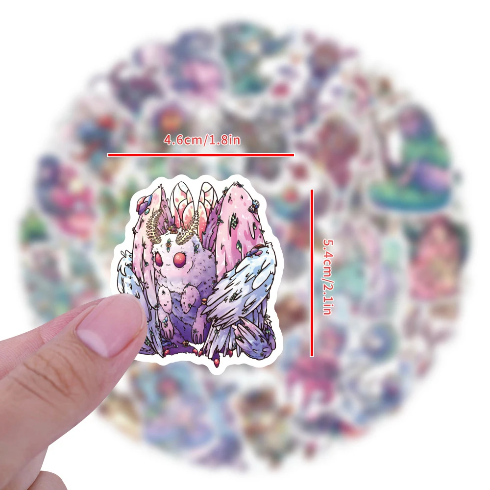 10/30/50pcs Cool Psychedelic Magic Daemon Anime Stickers Graffiti Decal Aesthetic Phone Motorcycle Laptop Car Waterproof Sticker