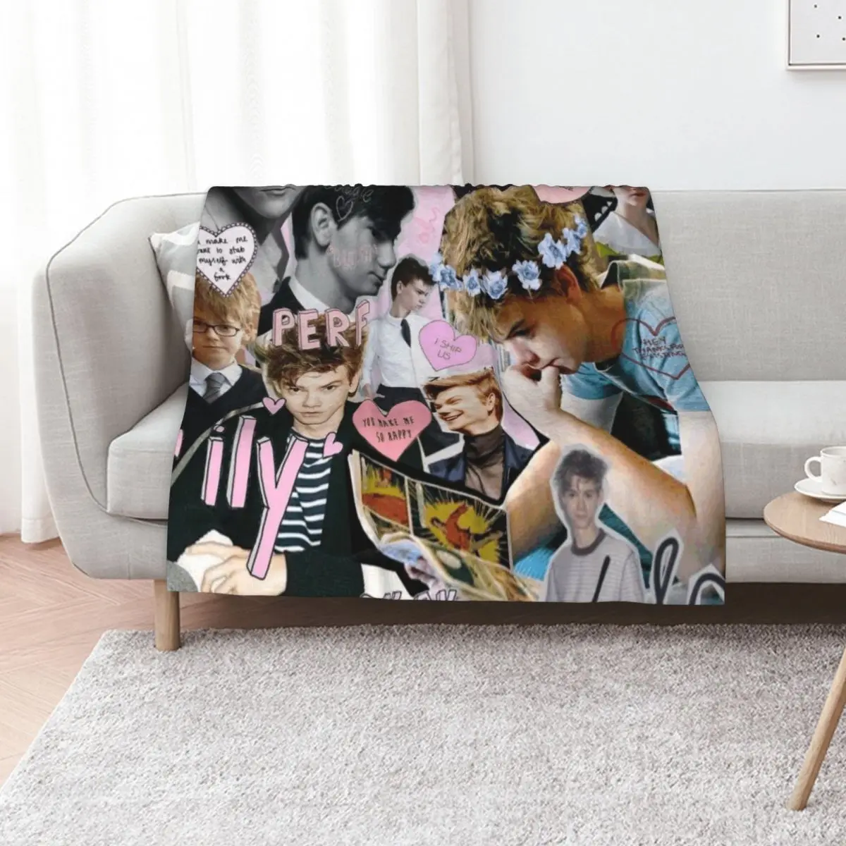 

Brodie collage Throw Blanket Hairys Large For Sofa Thin blankets ands Blankets