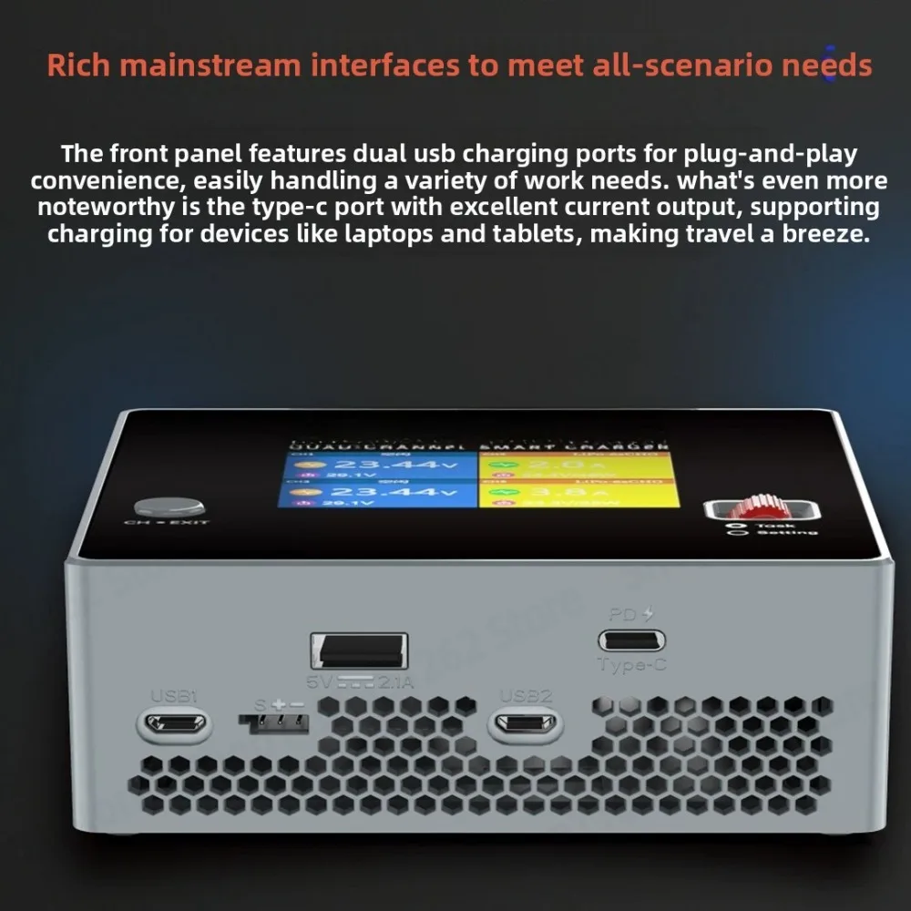 F6 Model Aircraft 4-channel Intelligent Balance Charger 1000W Aircraft High-power Lithium Battery Charging
