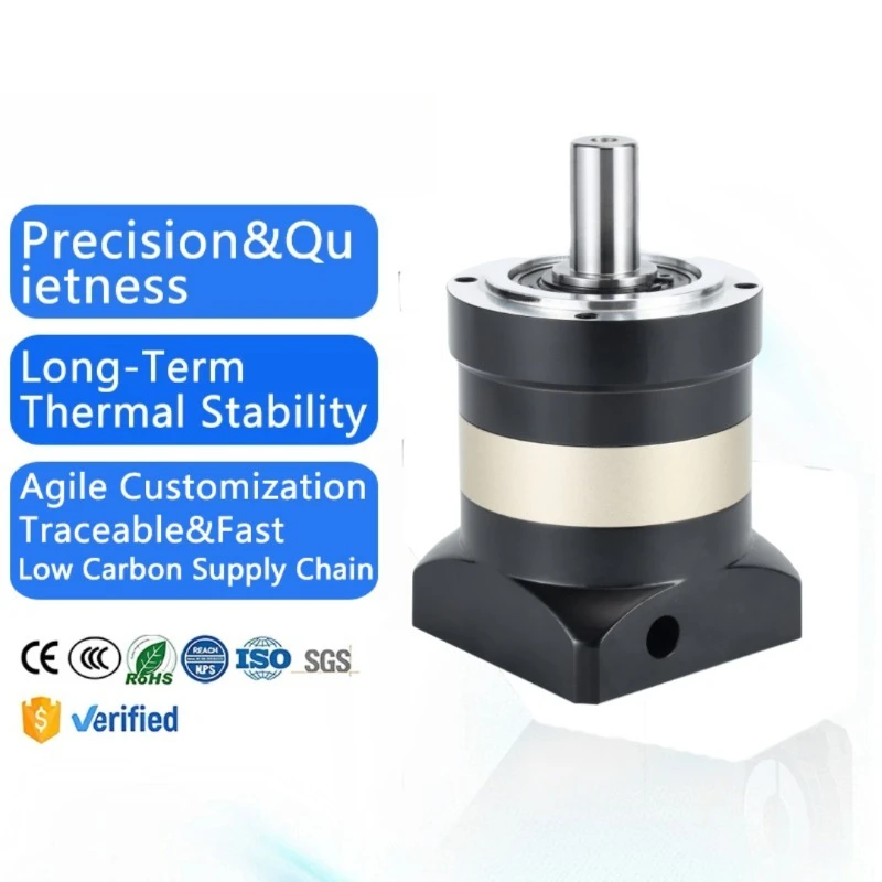 Heavy-Duty Planetary Gearbox PL60 Ultra-High Torque Smooth Rotation Supports Servo Motors Flange Mounted P2 Accuracy