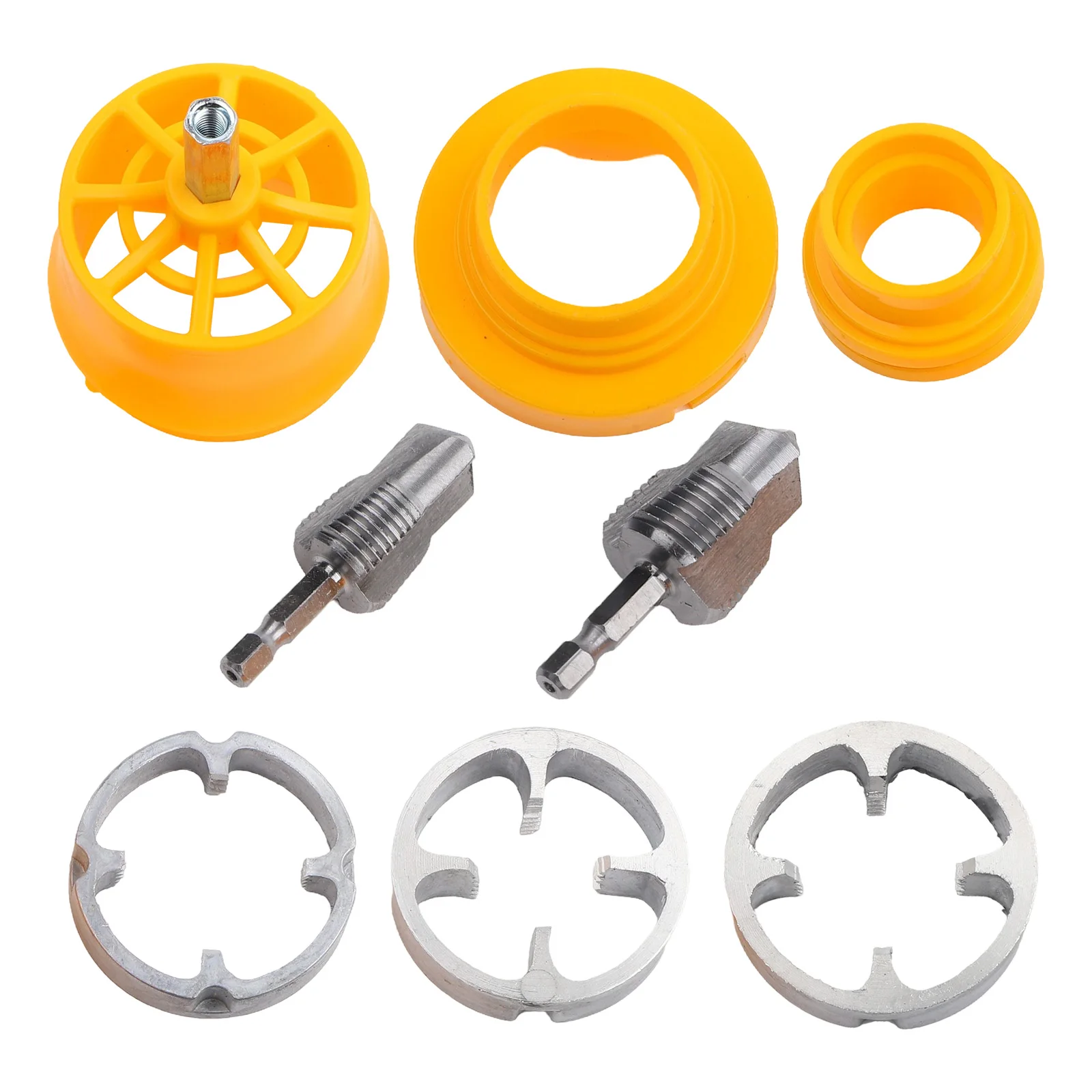 PPR Electric Drill Bit With PVC Pipe Threader Kit 1/2 3/4 Inch Dies For Water Pipe Expansion Punch Threading Tool Set