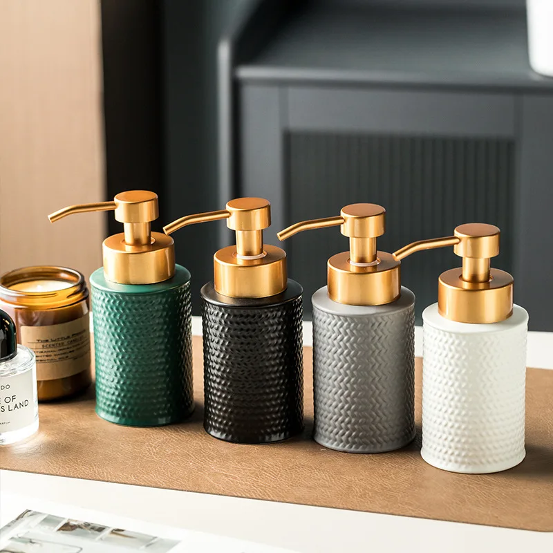 

Ceramic dispensing bottle, shampoo, hand soap, shower gel, press bottle, mousse foaming bottle dispenser shampoo dispenser