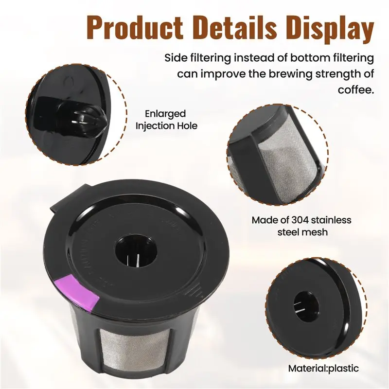 Aug. Reusable K Cups For K Mini, K Elite, K Classic, K Compact, K Latte, K Select And All 2.0 & 1.0 Coffee Makers