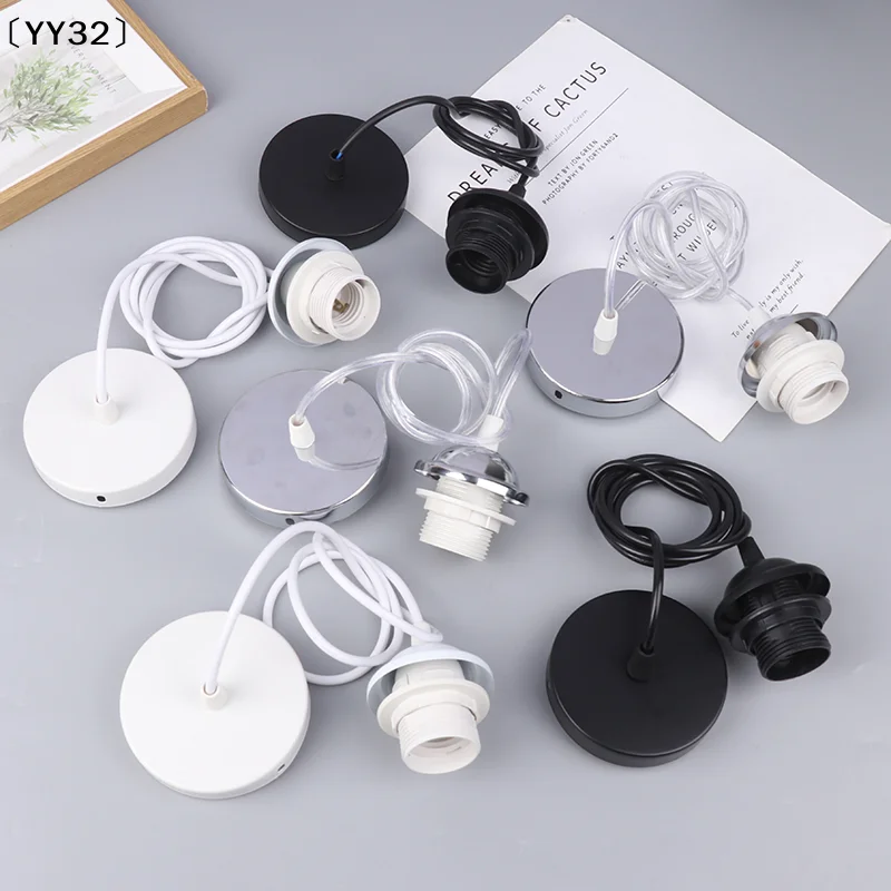 Retro E27 Hanging Lamp Holder With 1m/1.5m Hanging Wire Ceiling Lamp Holder Socket Lamp Base For Hanging Pendant Lights〔YY32〕