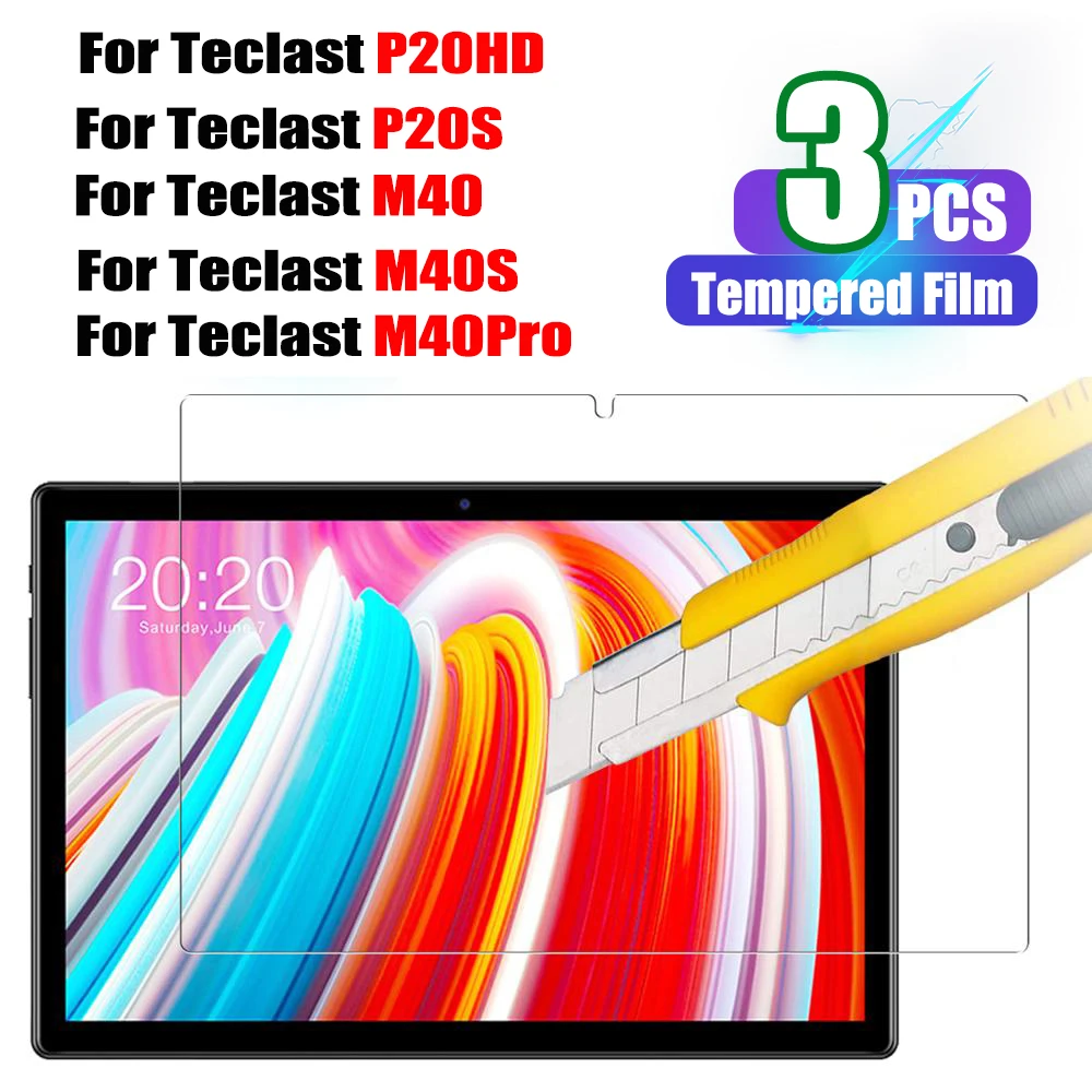 Screen Protector for Teclast P20HD /Teclast M40 10.1 inch Tempered Glass Film for Teclast P20HD/P20S/Teclast M40/M40S/M40 Pro