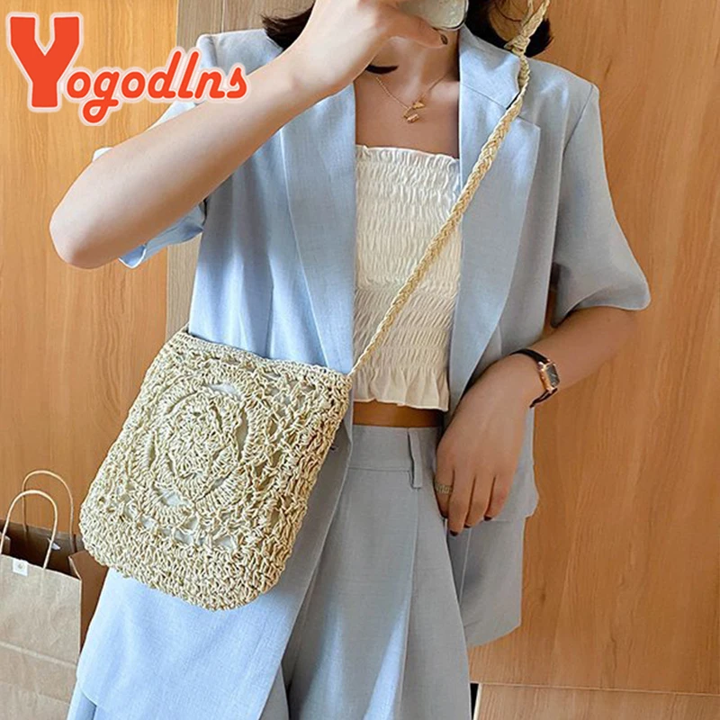 New Straw Bag Bohemian Beach Bag Women Crochet Crossbody Ultralight Shoulder Bag Women Small Bolsos Feminina