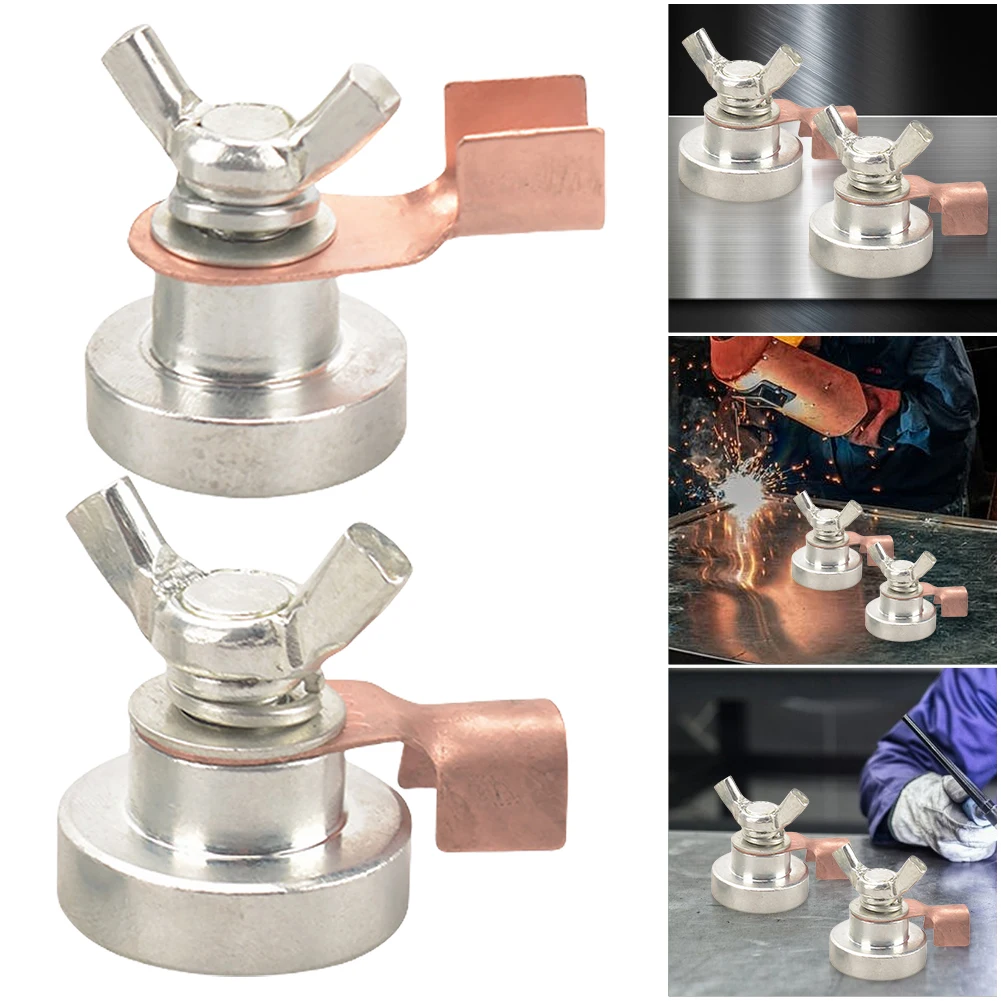2 Pcs Welder Welding Strong Magnetic Grounding Tool Magnetic Welding Machine Ground Clamp Magnetic Welding Ground Clamp Tool