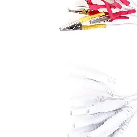 12Pcs/lot Alligator Clip Cable, Acupuncture Needles Clip For SDZ-II Electronic Acupuncture Treatment Instrument Random Color