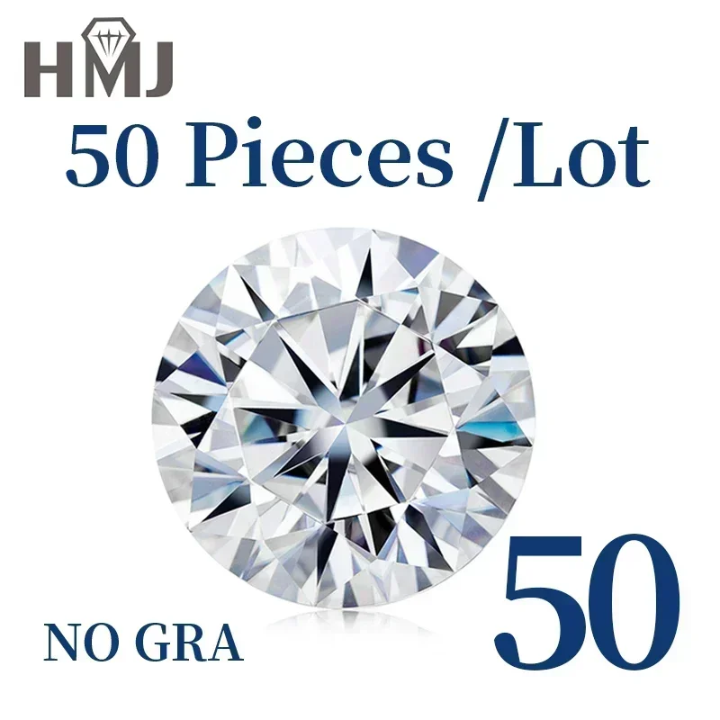 

Excellent ( NO GRA ) New Premium D Color VVS1 Moissanite Only For Wholesale Loose Stones Moissanite Stone 5 10 20 30 50 Pcs P