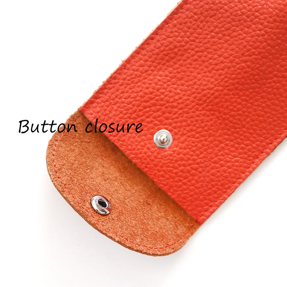 Free Monogram Cowhide Key Wallet Custom Letters Leather Key Case For Bags New Coin Purse Keychain Holder With Ring Inside