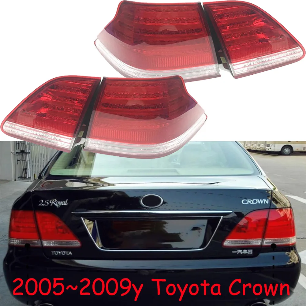 1pcs car bumper tail light for Toyota crown taillight no bulb 2005~2009y car accessories for Toyota Crown fog lamp