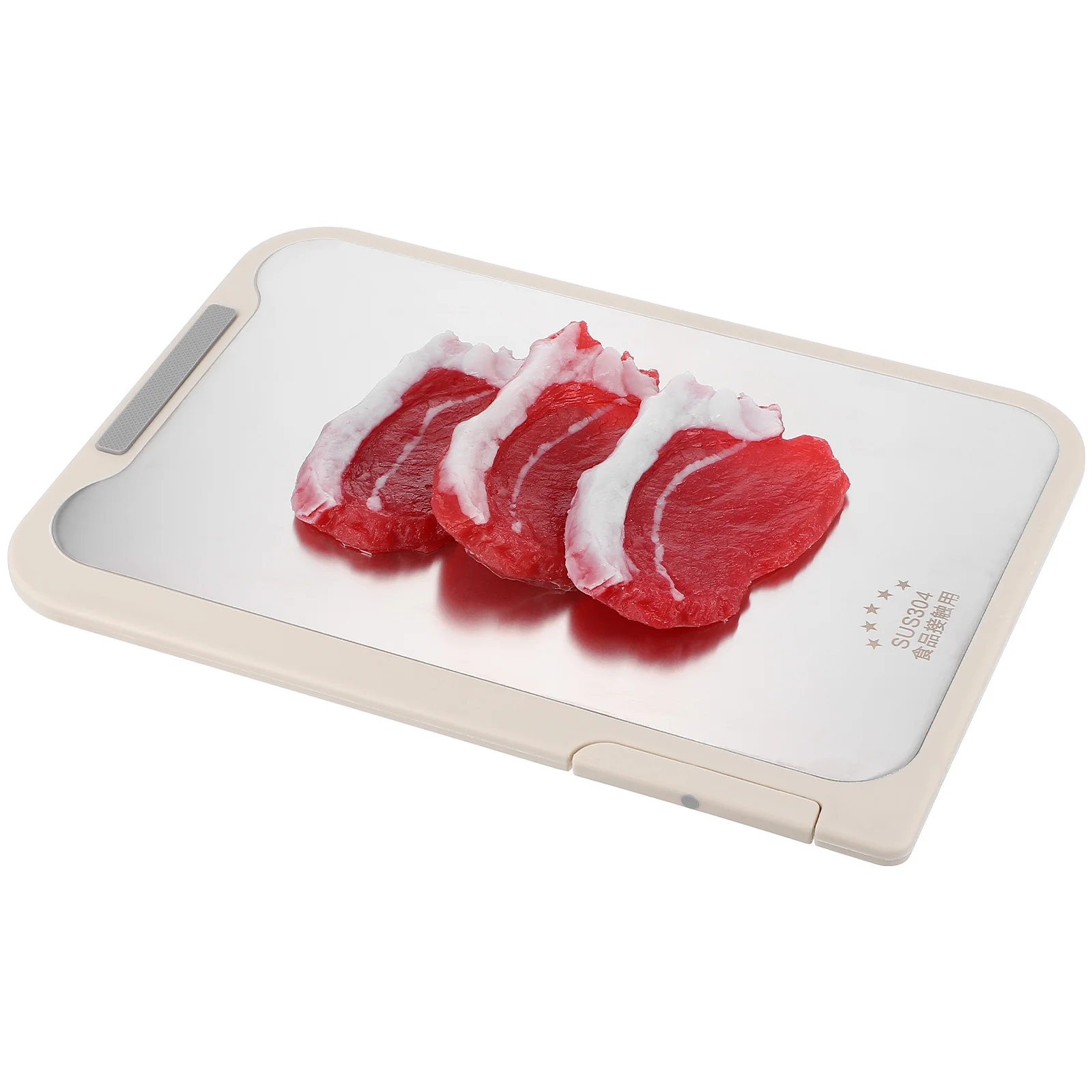 

Cutting Board Double Sided Steel Double-sided Food Grade Stainless for Kitchen Thick Non Slip