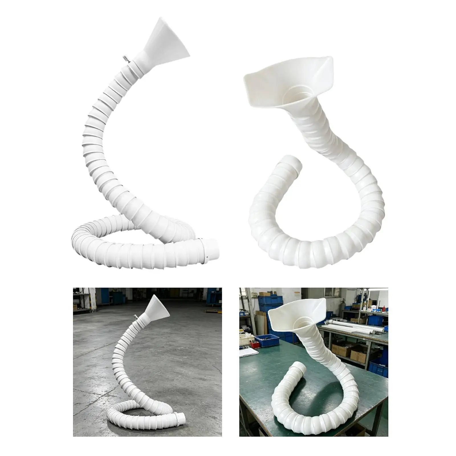 Versatile Fume Extractor Hose Arm Adjustable Air Duct Pipe Suction Collector Hood for Industrial Soldering Workshop