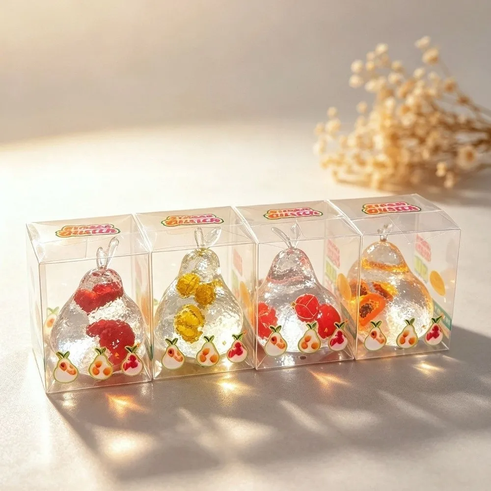 Cute Soft Squeezable Slow Rising Realistic Slow Rising Transparent Solid Color Soft Rubber Squeeze Ball Classroom Reward