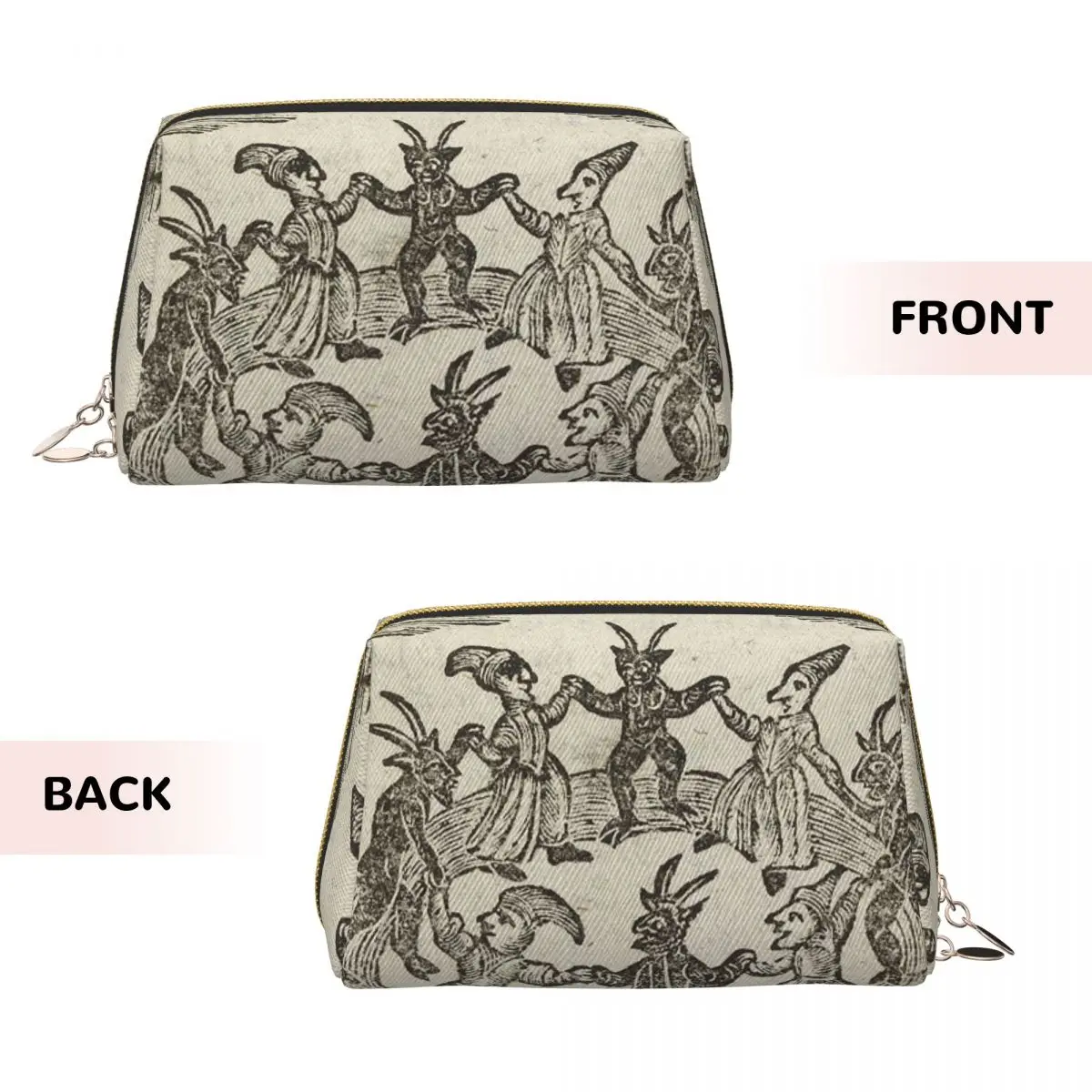 Witches Circle Dance Women Cosmetic Bag Travel Makeup Organizer Pouch Toiletry Storage Dopp Kit Box