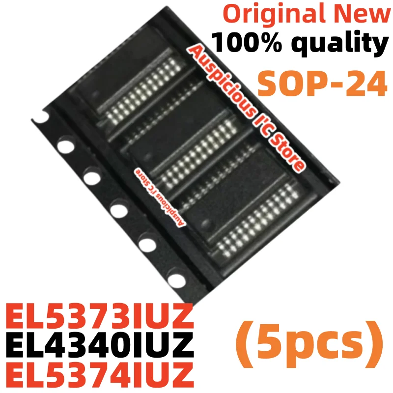 

(5pcs) EL5373IUZ EL5373IUZ-T EL5373 EL4340IUZ EL4340IUZ-T EL4340 EL5374IUZ EL5374IUZ-T EL5374 sop-24
