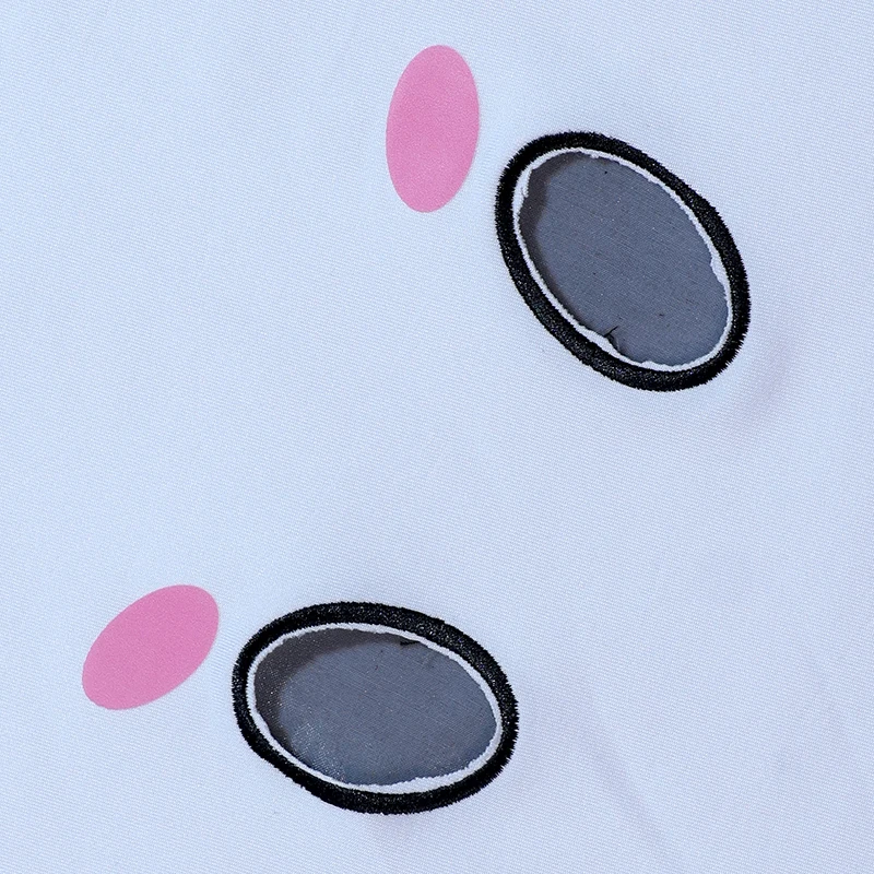 Anime Geister-Frauen-Cosplay-Kostüm Niedliches Geisterbraut-Kleid in Weiß Sexy Kleid mit Maske Halloween Karneval Party Eng Anliegendes Schwanzkleid – Detail 6