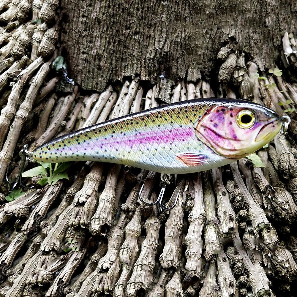 CCLTBA 15cm 81g Glider Jerkbait Wobblers for Big Game Fishing Pike Musky Fishing Lures Buster Artificial Bait