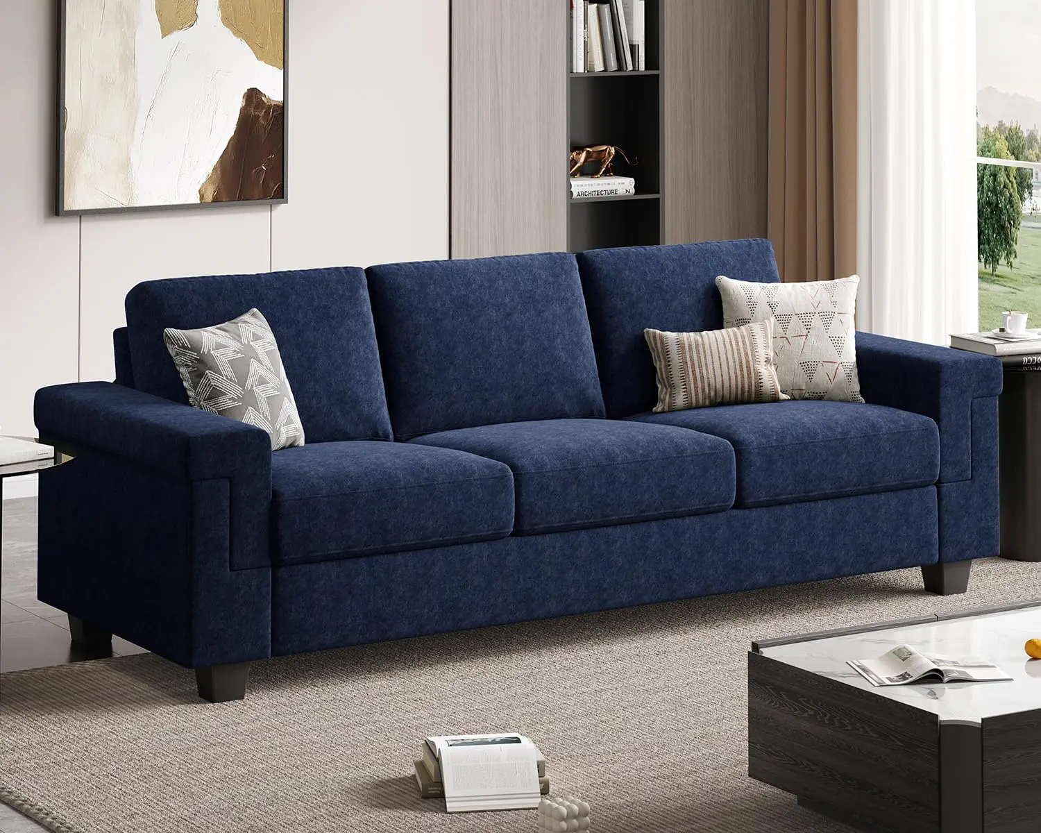 3 Seater Deep Seat Sofa, 90