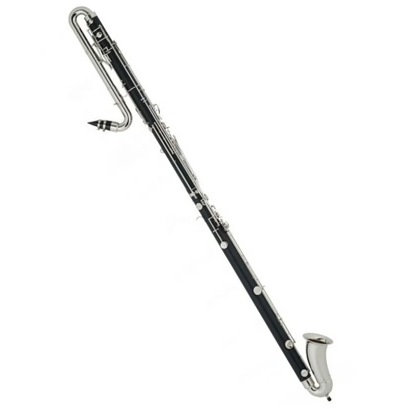 Professional Contra Bass Clarinet JYCL306 Low E 17 Silver Keys BB Tone for Student Band Orchestra Performance