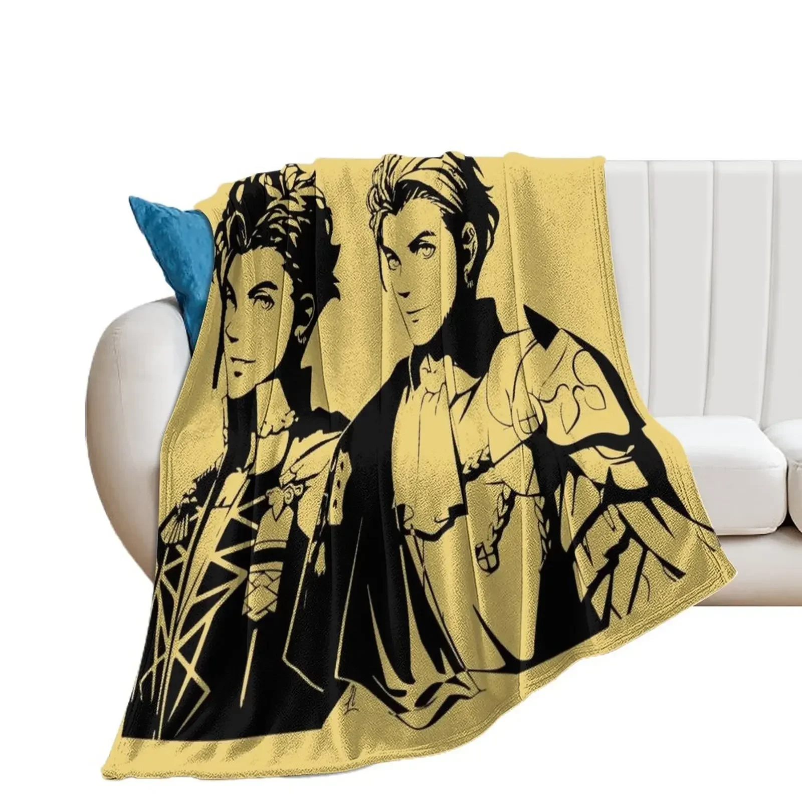 

Claude Fire Emblem Three Houses - Pre & Post Time Skip Throw Blanket for babies Tourist Kid'S Shaggy Blankets