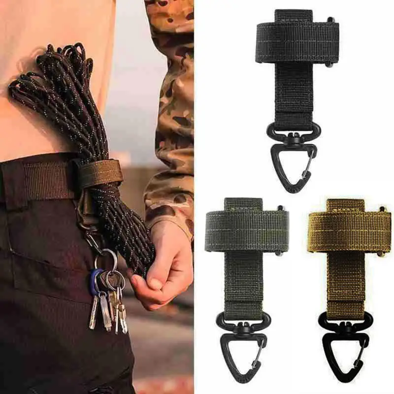 Nylon Durable High-quality Storage Straps Outdoor Tactical Glove Hook Multi Functional Mountain Climbing Rope Storage Buckle