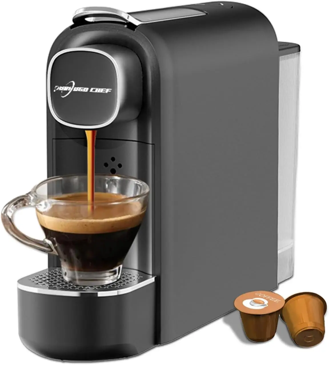 Mini Espresso Capsule Machine-One Cup Coffee Machine Single Serve Coffee Maker,Perfect for Small Space,20.29oz Removable Tank,Bl